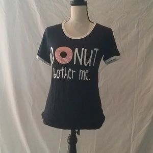 Donut Bother Me Ringer Tee size M